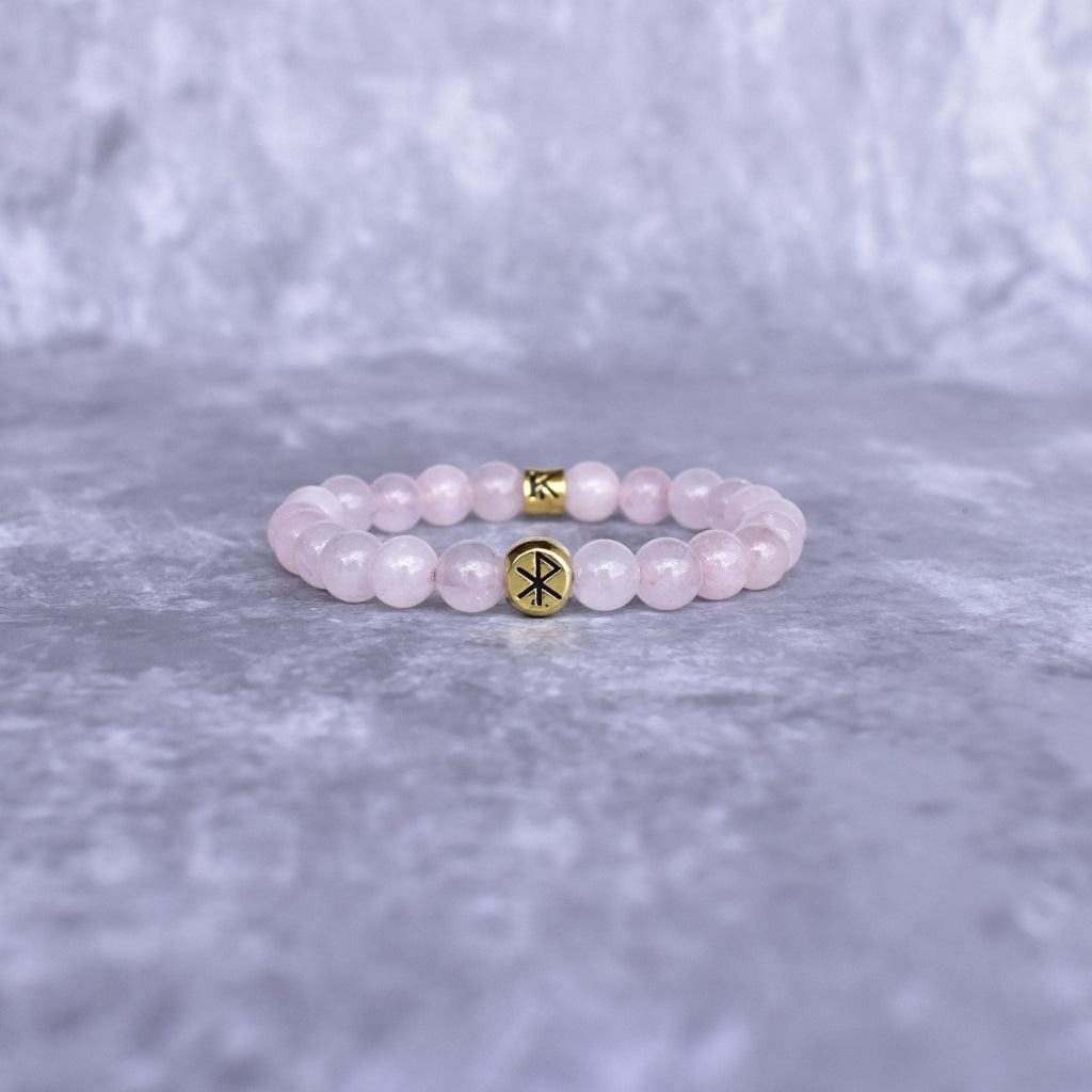 Rose quartz beaded bracelet by Keeta Luxury