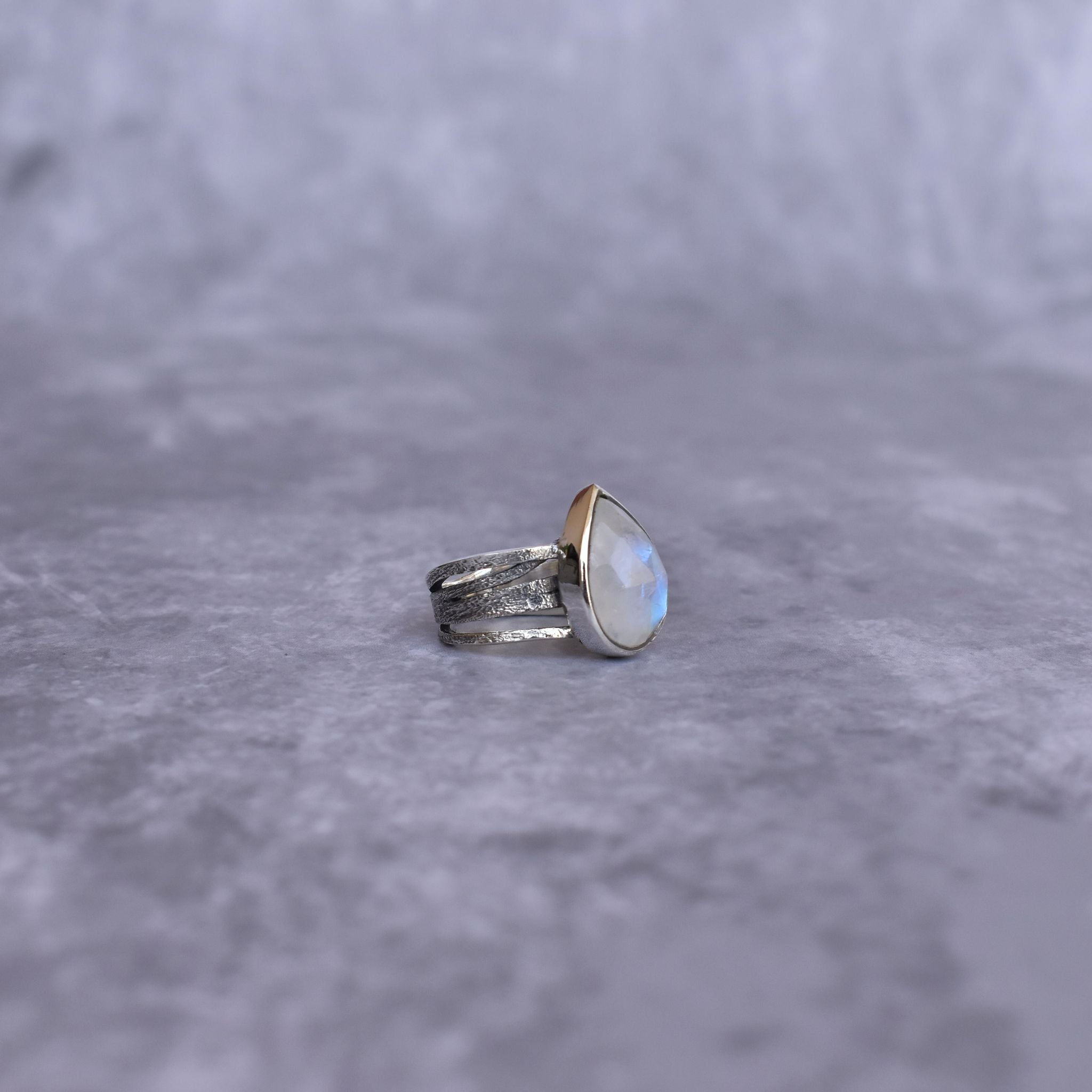 Rustic - Moonstone Ring