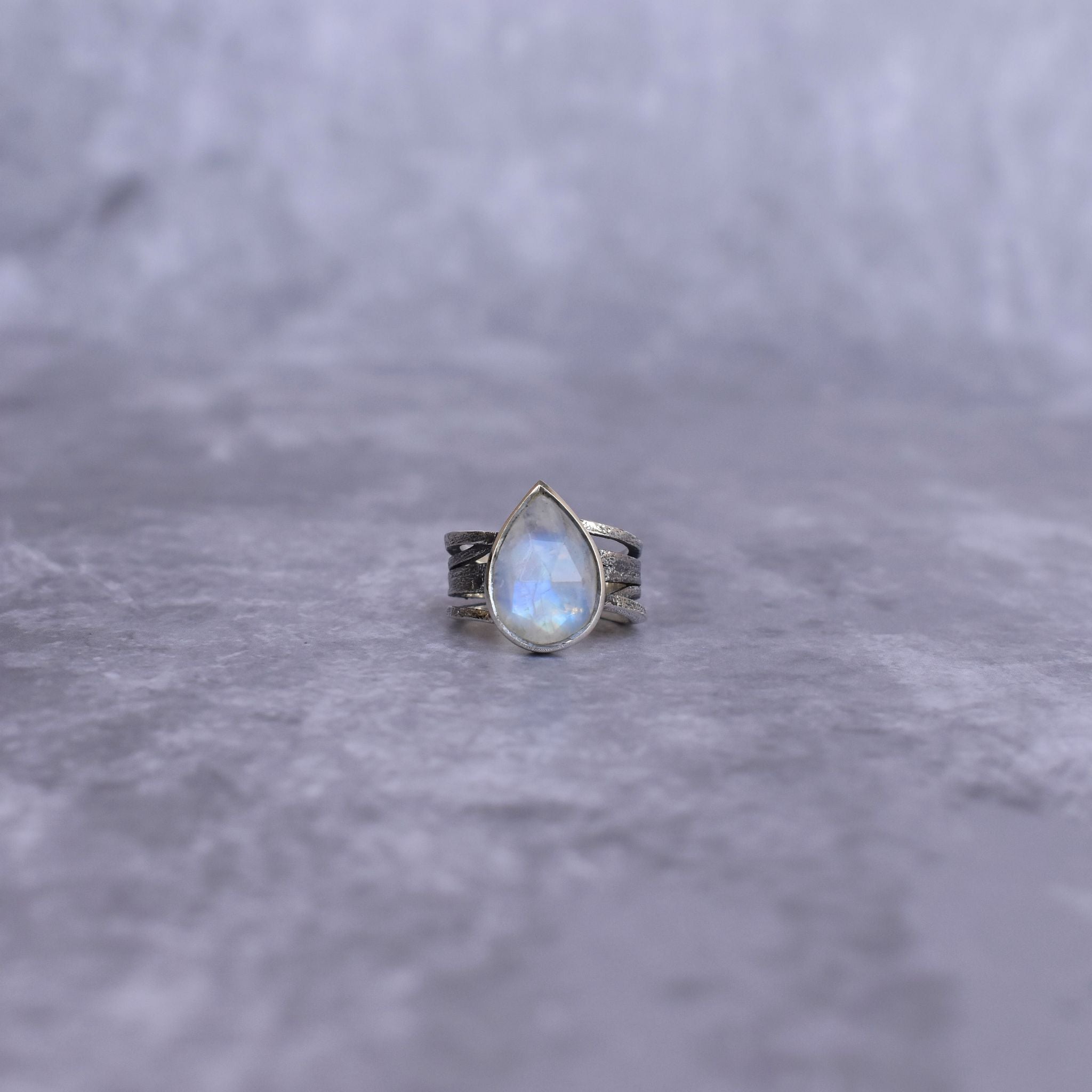 Rustic - Moonstone Ring