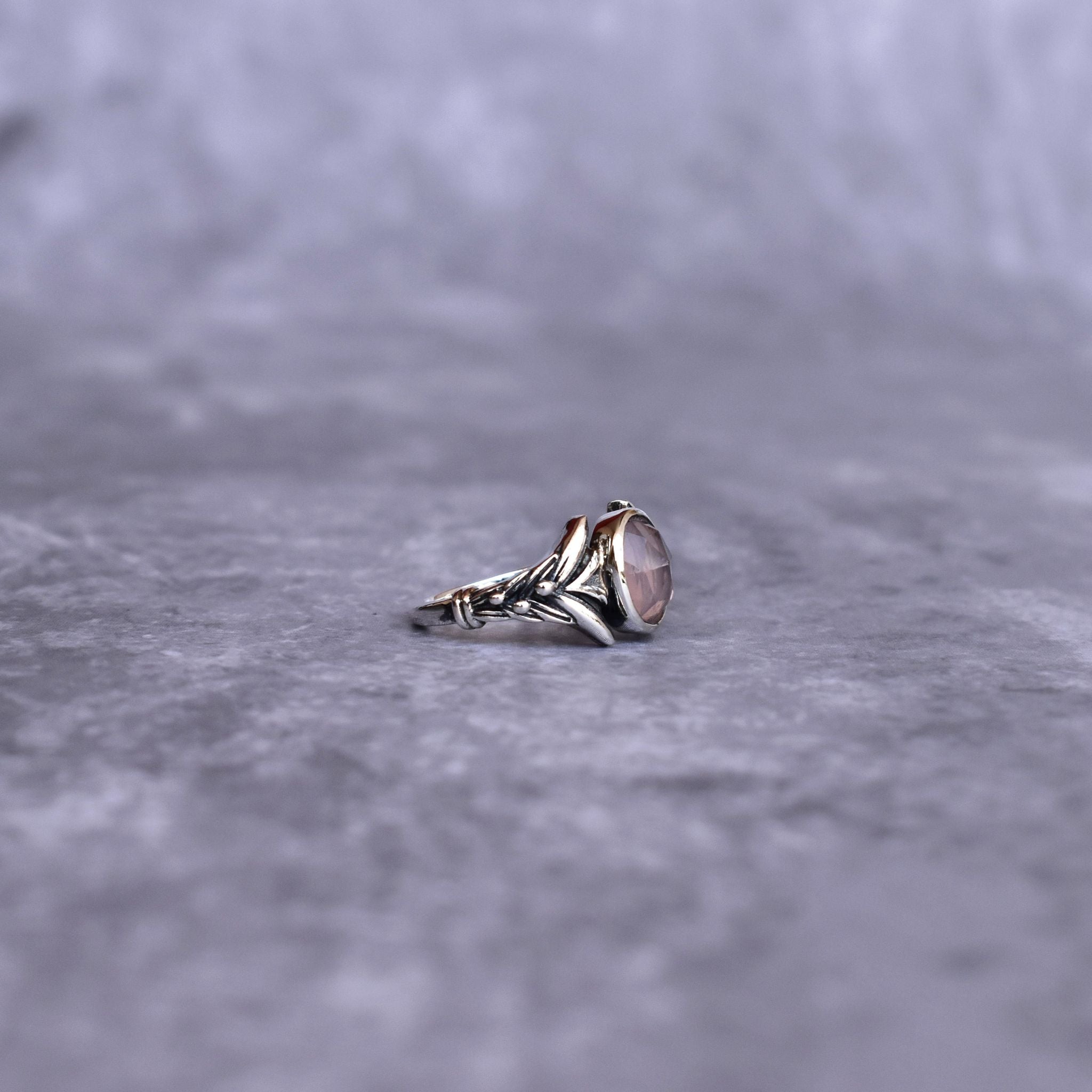 Rose Quartz Gemstone Ring