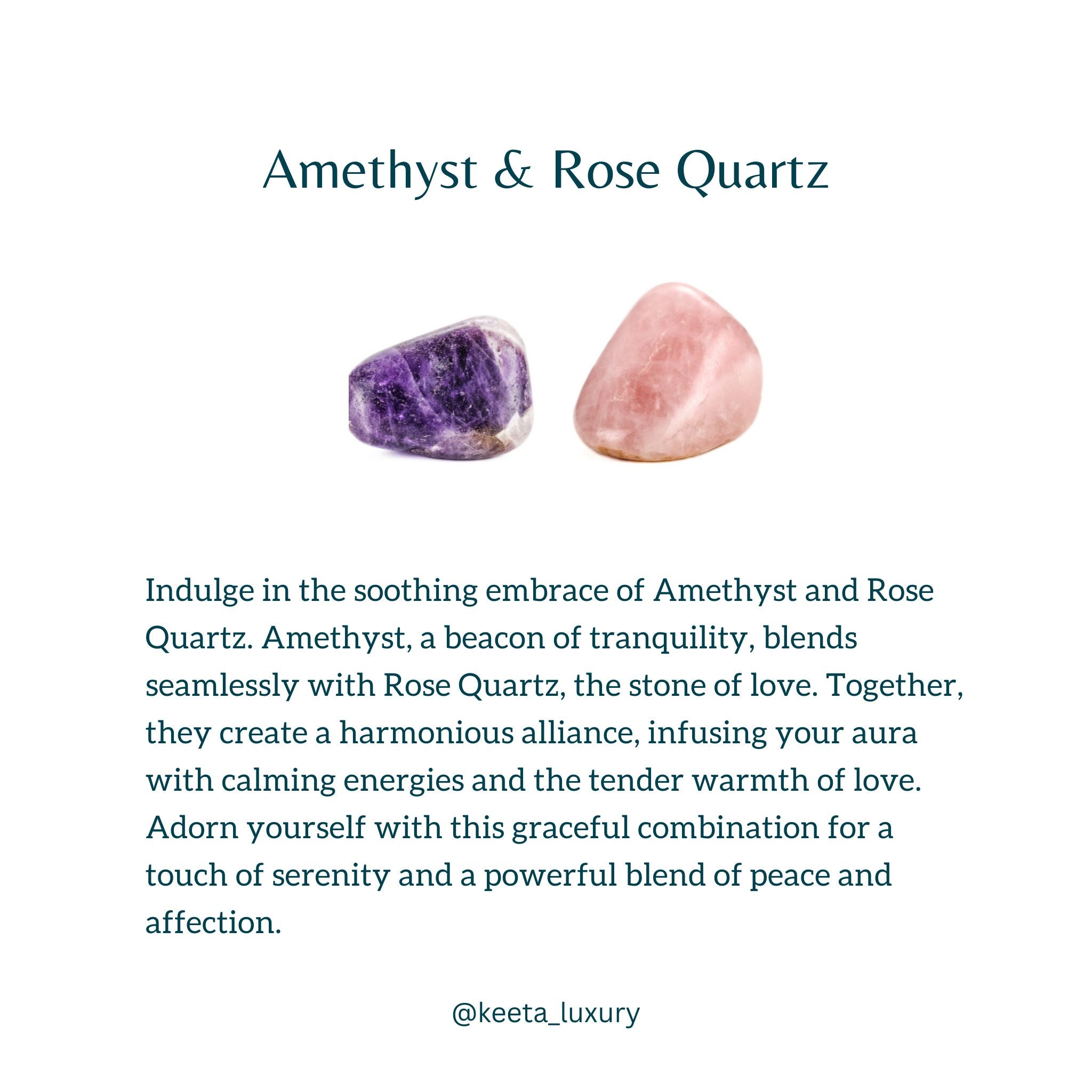 Duo - Rose Quartz & Amethyst Earrings