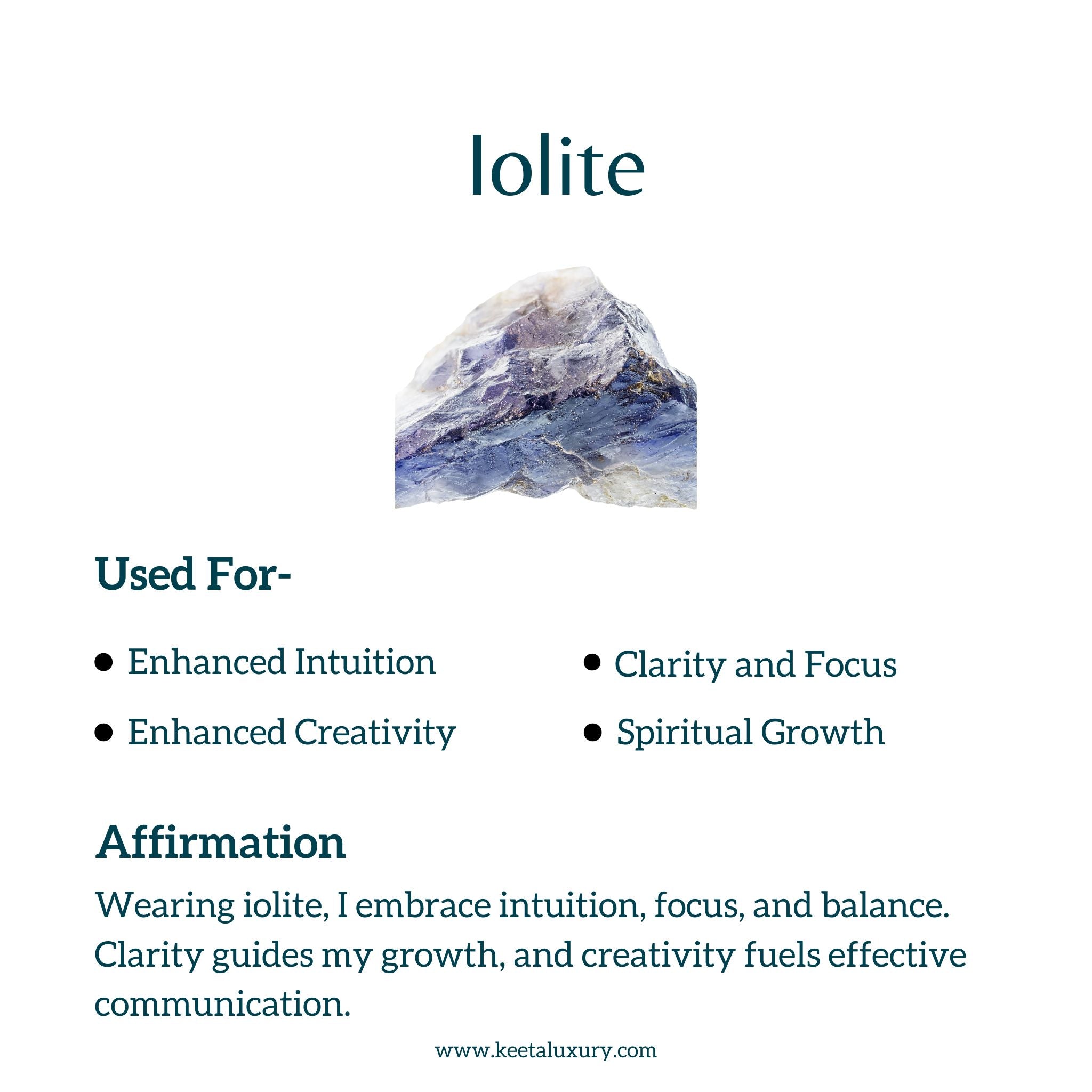 Luxe Line - Iolite Necklace