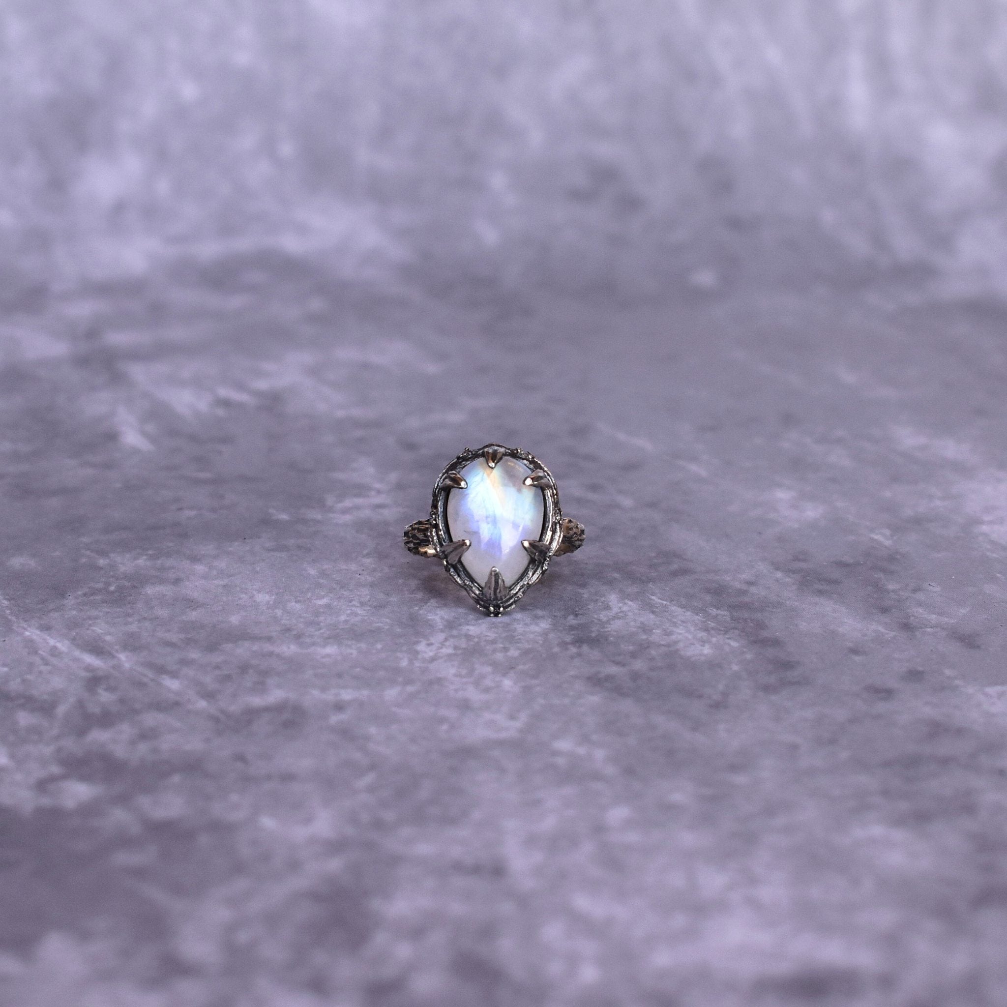 Twiggy Elegance - Moonstone Ring