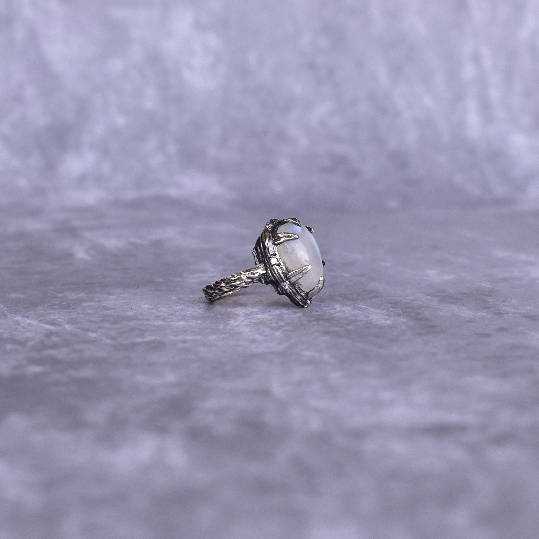 Twiggy Elegance - Moonstone Ring
