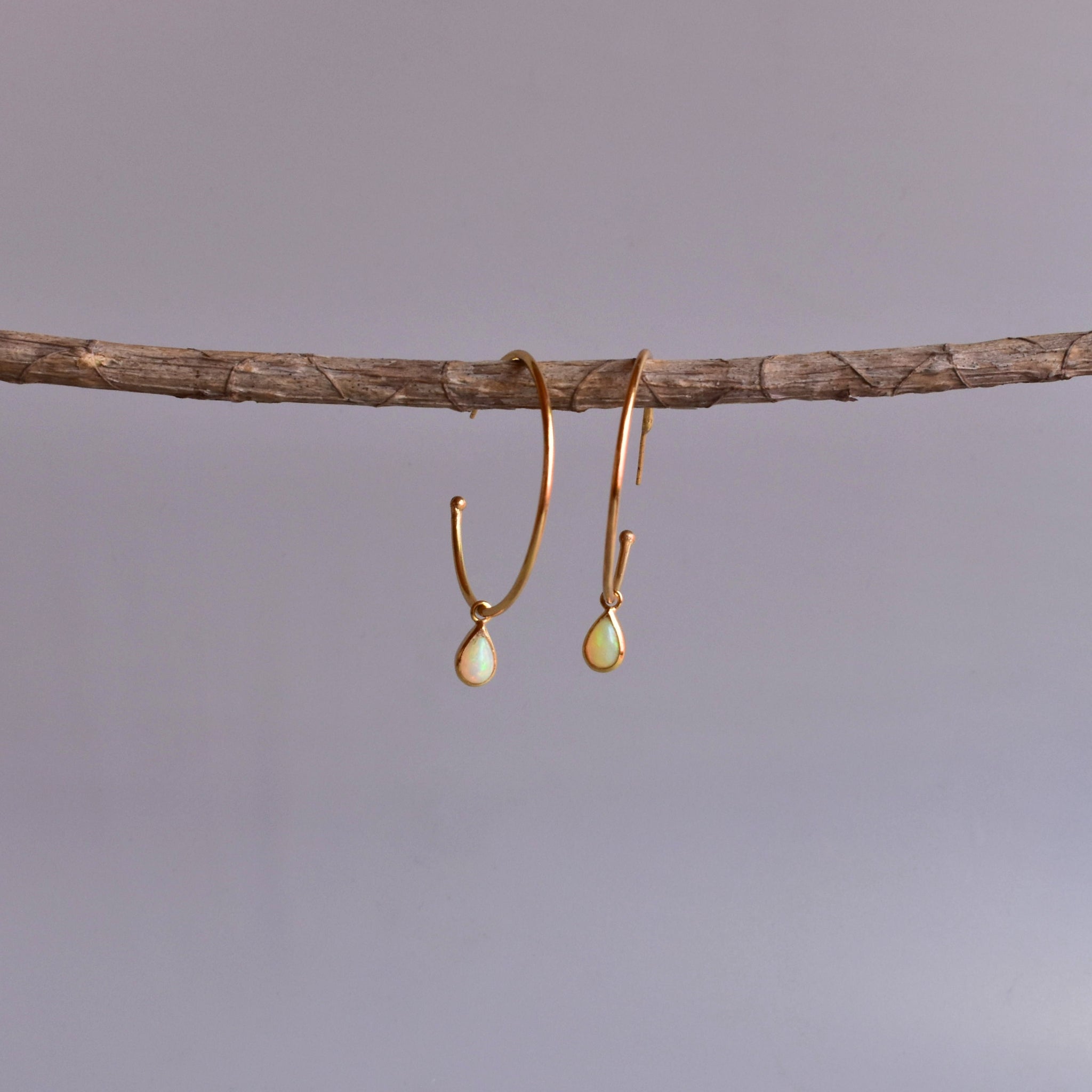 Canyon - Opal Hoop Earrings