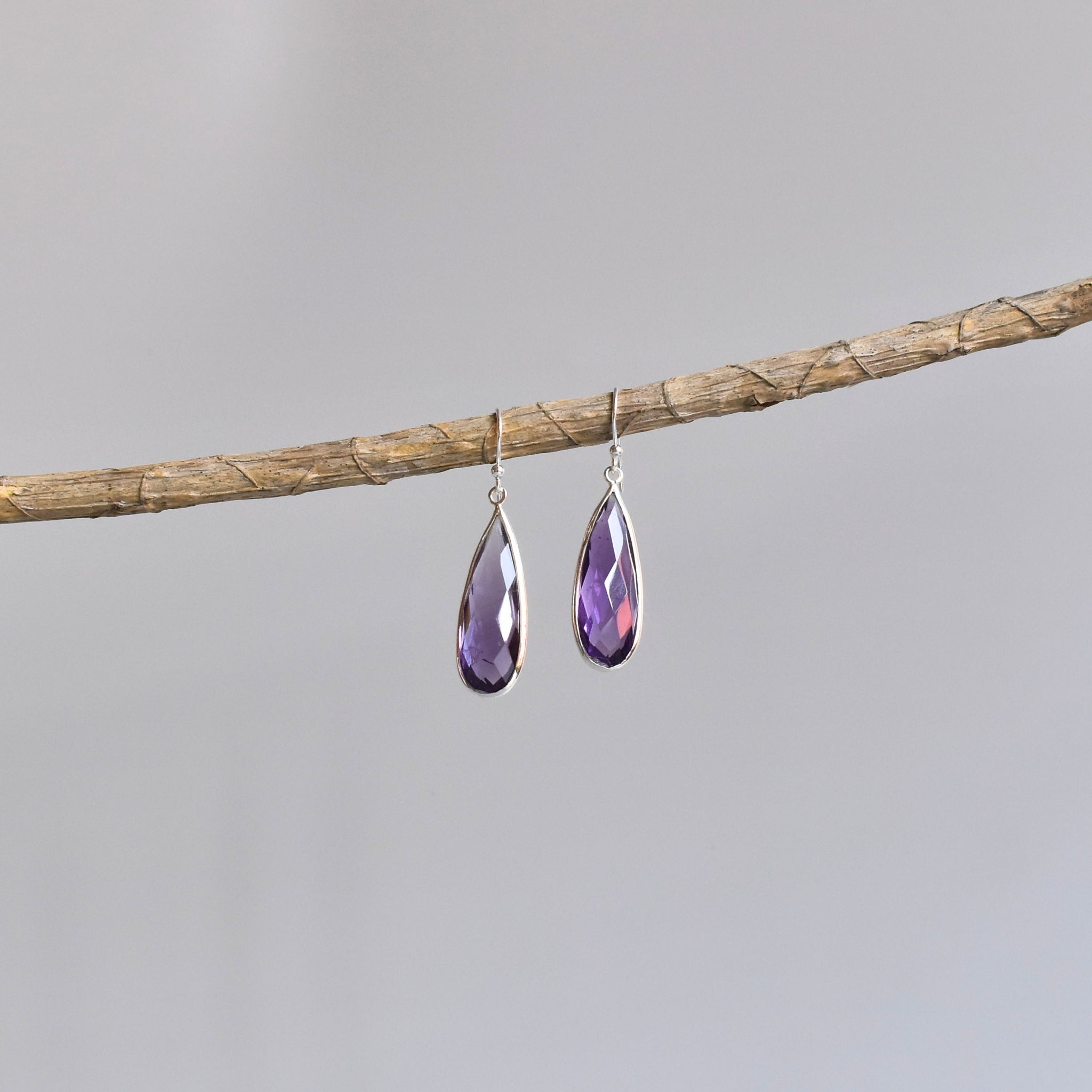 Sway Drops - Amethyst Dangles