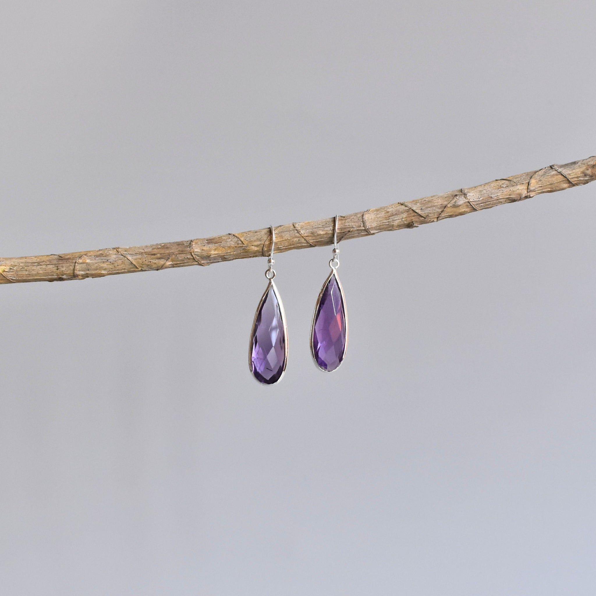 Sway Drops - Amethyst Dangles