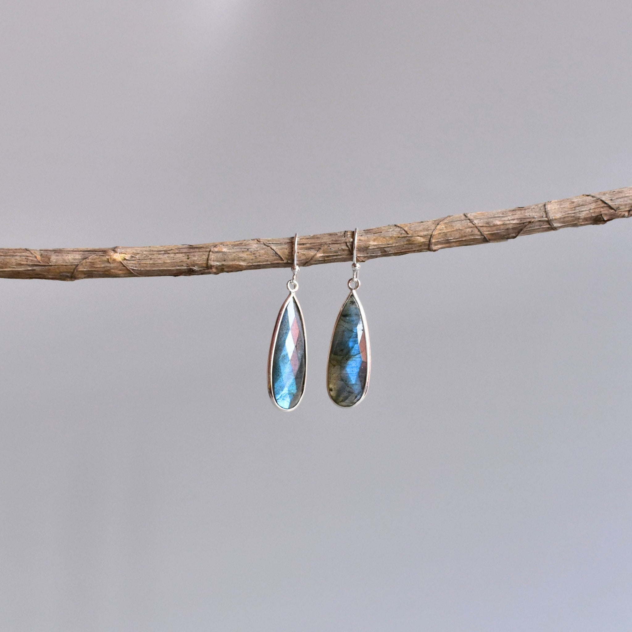 Sway Drops - Labradorite Earrings