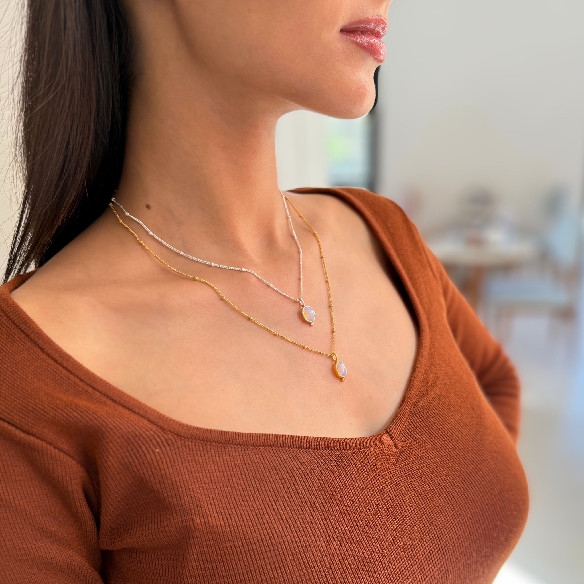 Everglow - Opal Necklace