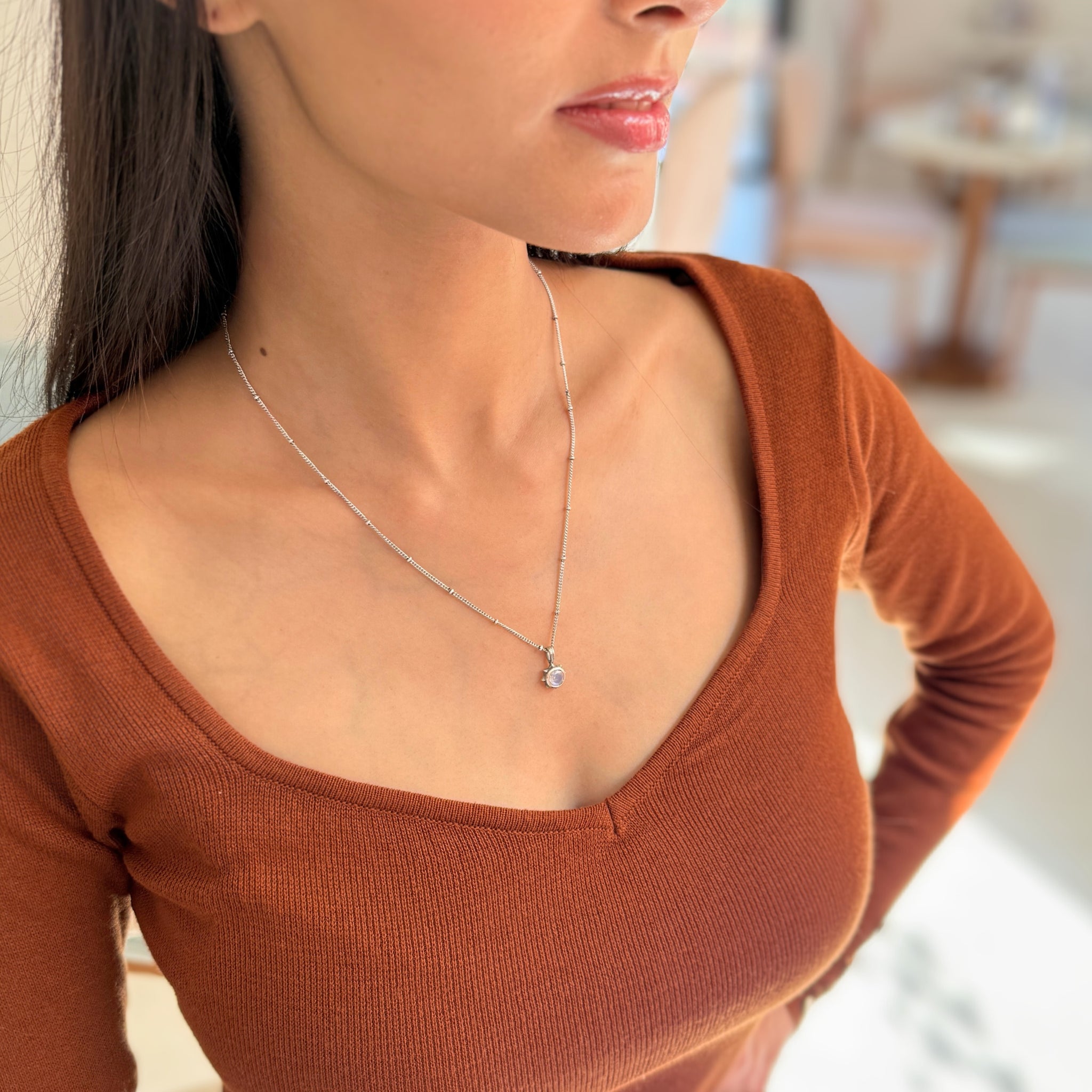Stardust - Moonstone Necklace