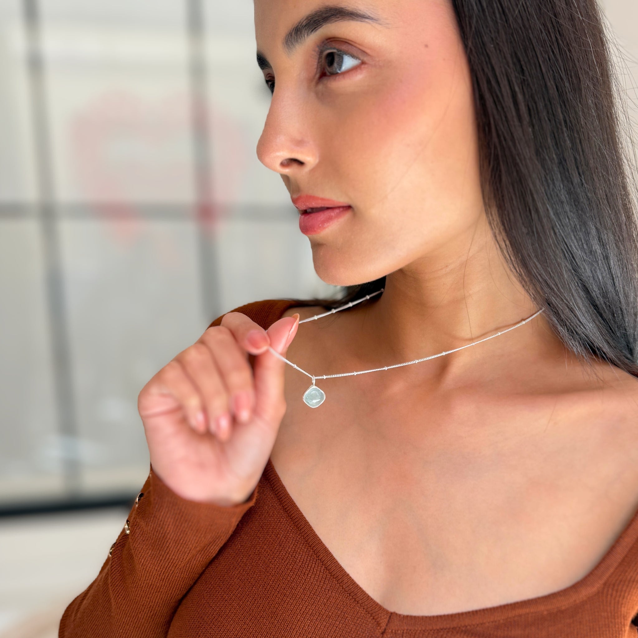 Solace - Aquamarine necklace
