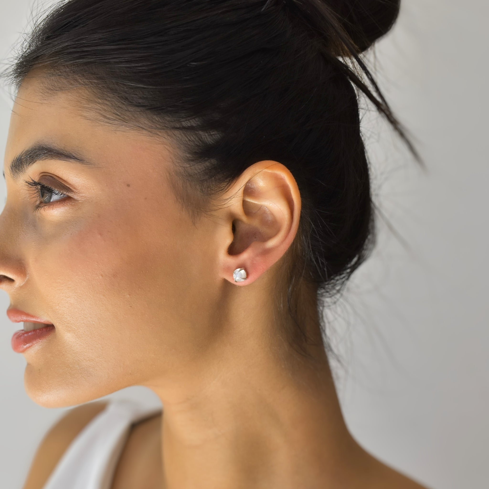Fang - Moonstone Earring