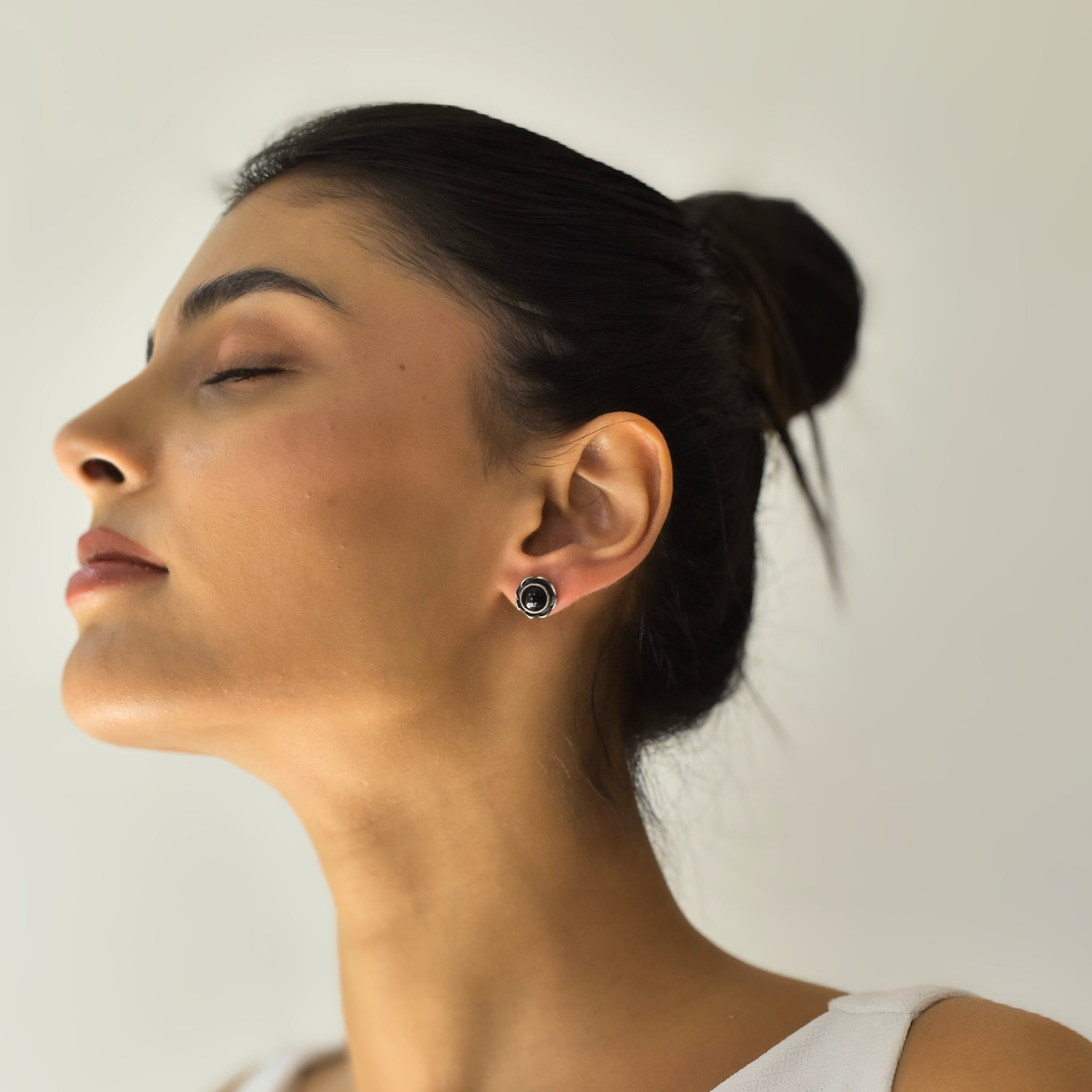 Solar Ray - Black Onyx Studs