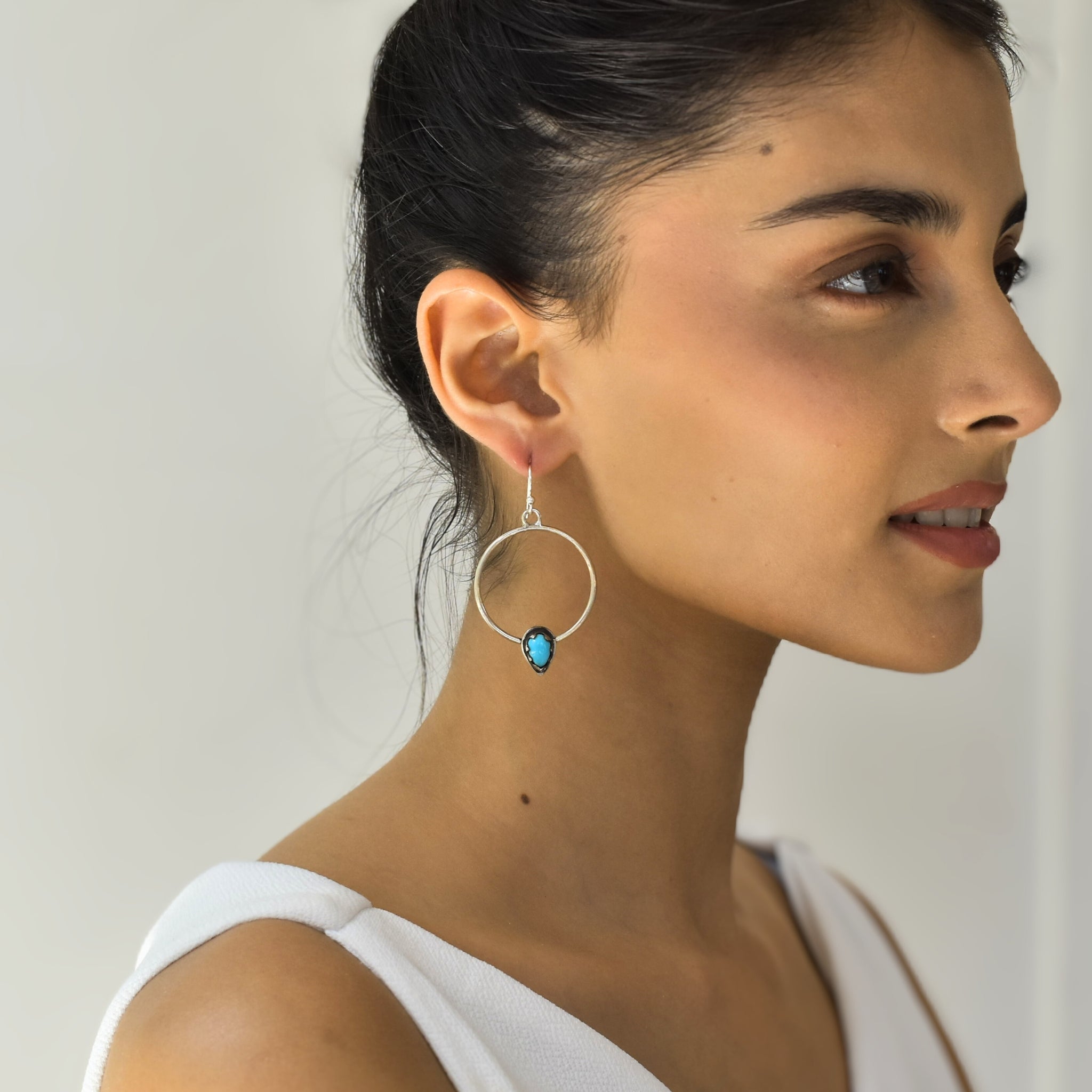Dewdrop Orb - Turquoise Earrings
