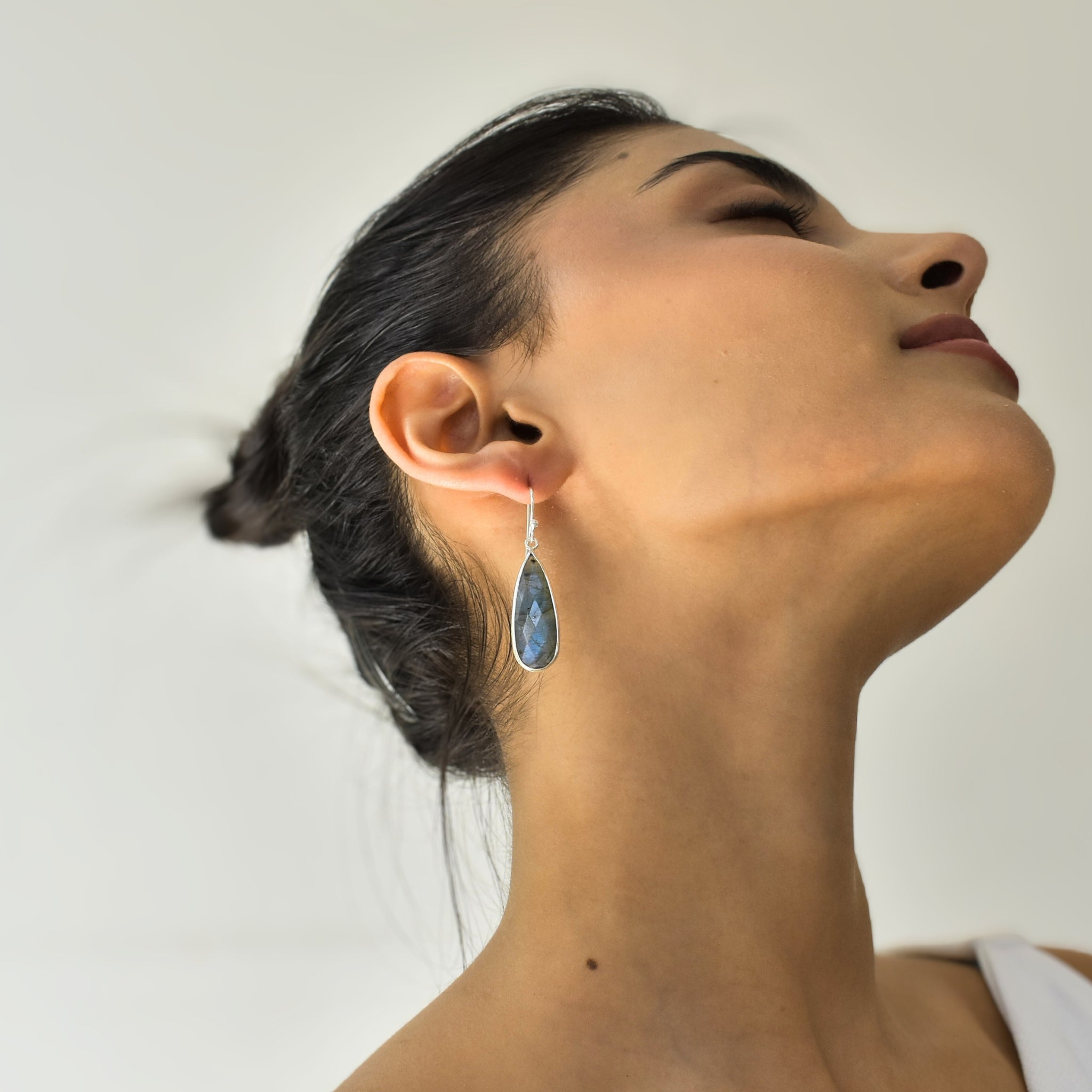 Sway Drops - Labradorite Earrings