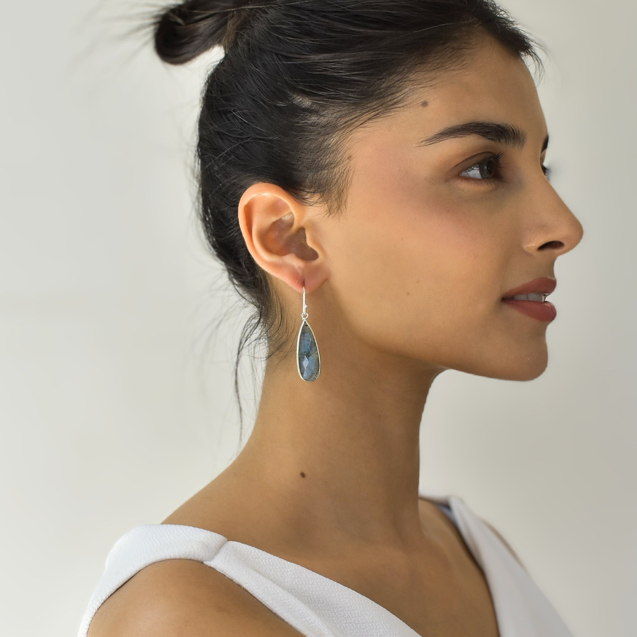 Sway Drops - Labradorite Earrings