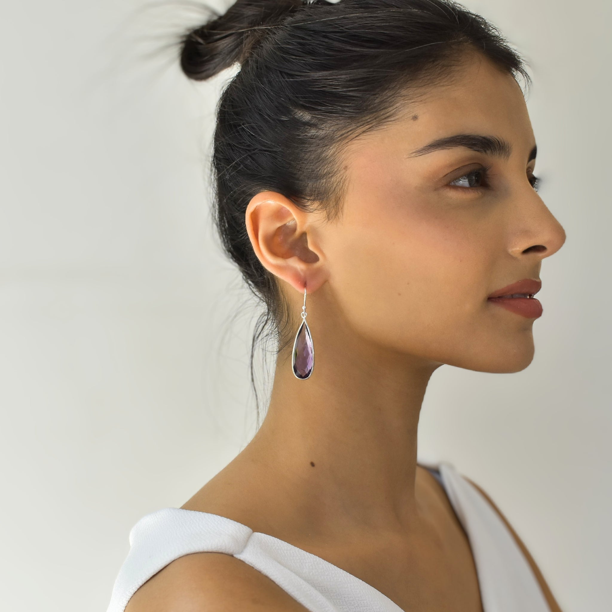 Sway Drops - Amethyst Dangles