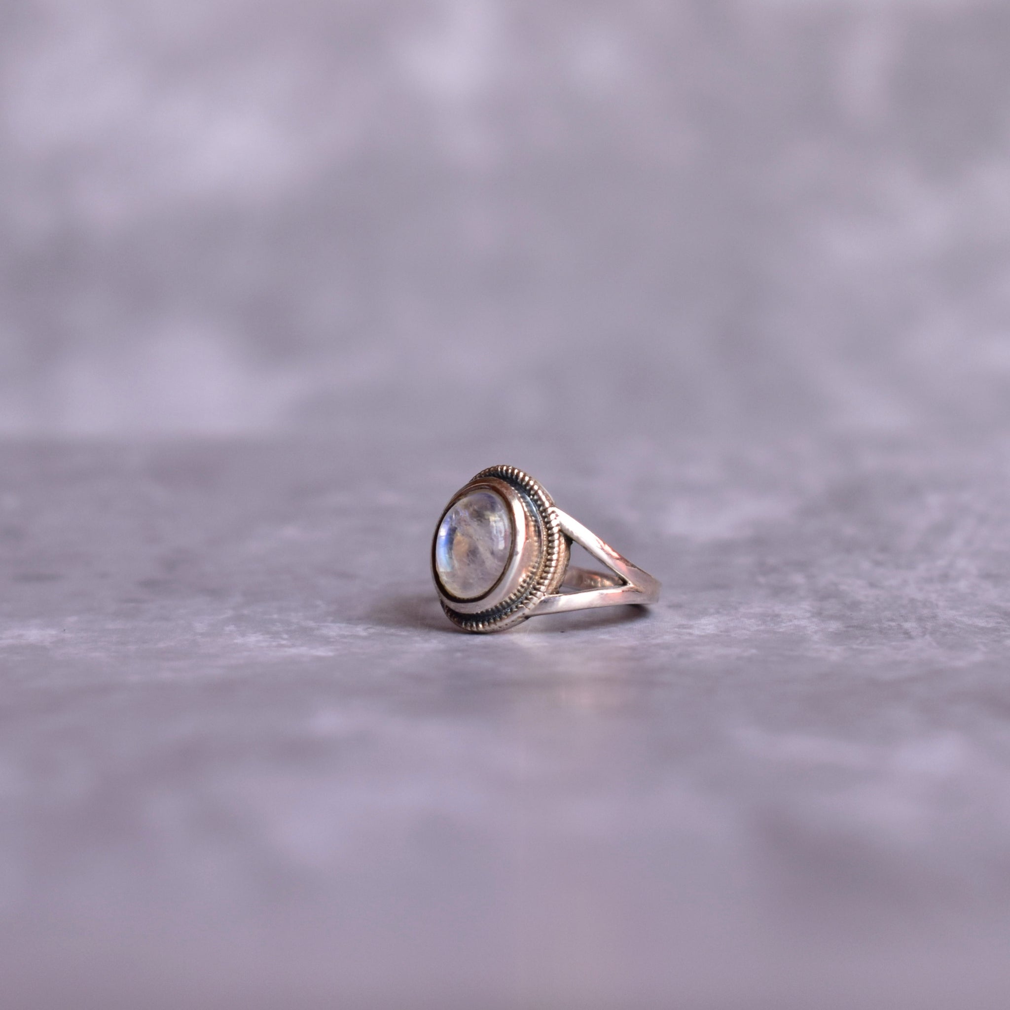 Dusk Light - Moonstone Ring