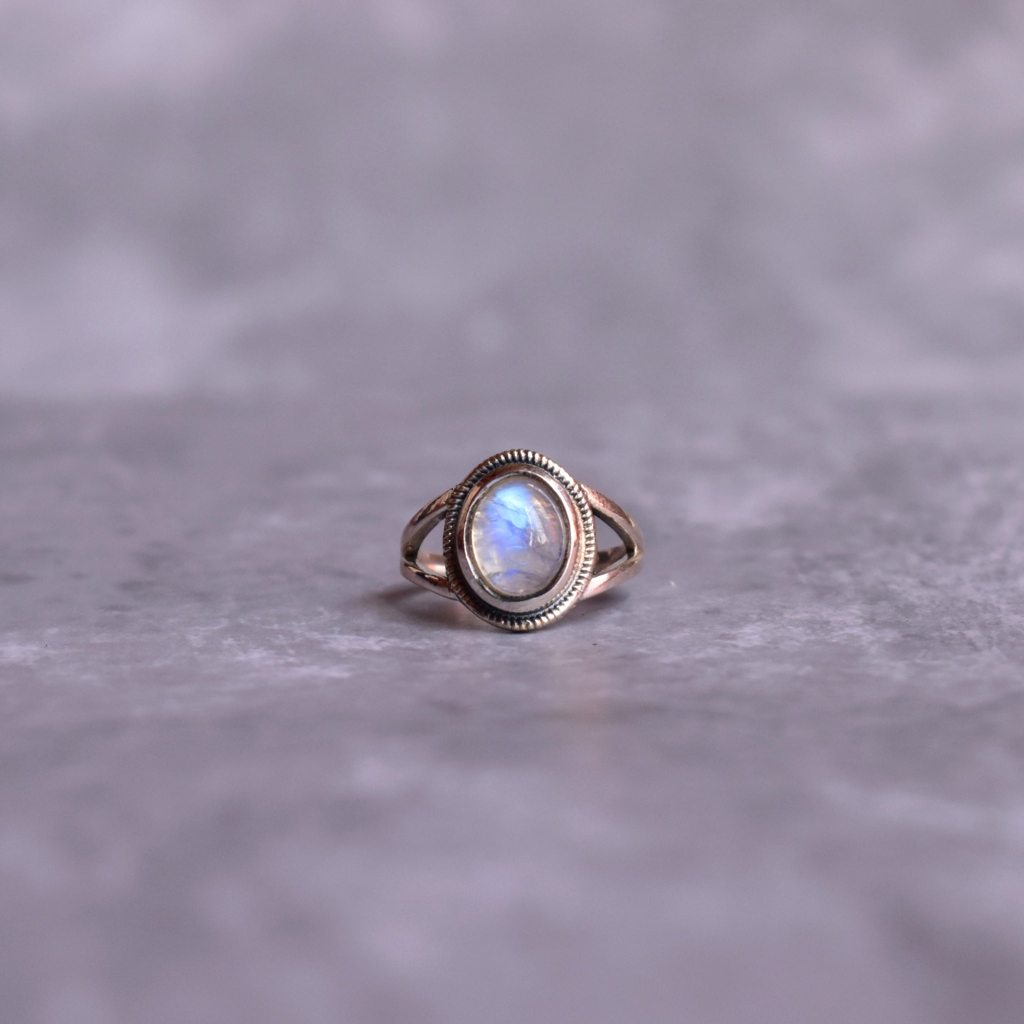 Dusk Light - Moonstone Ring