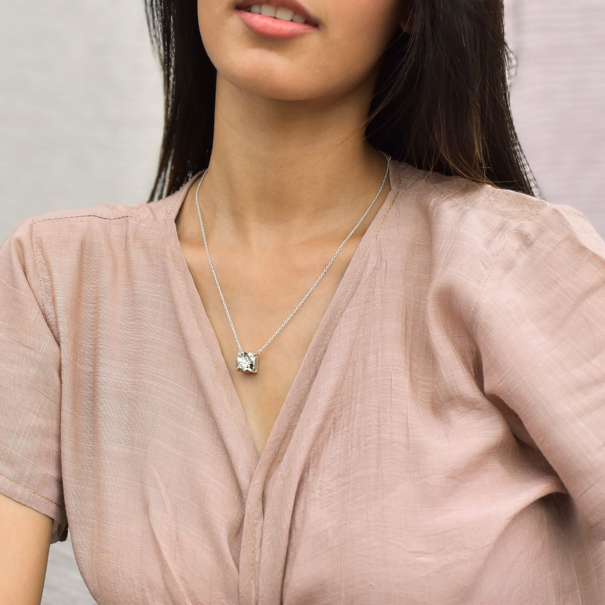 Organic - Pyrite necklace