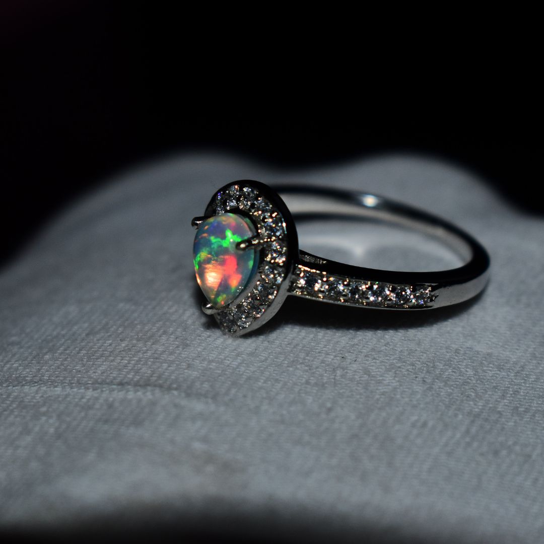 Pear Queen - Opal Ring