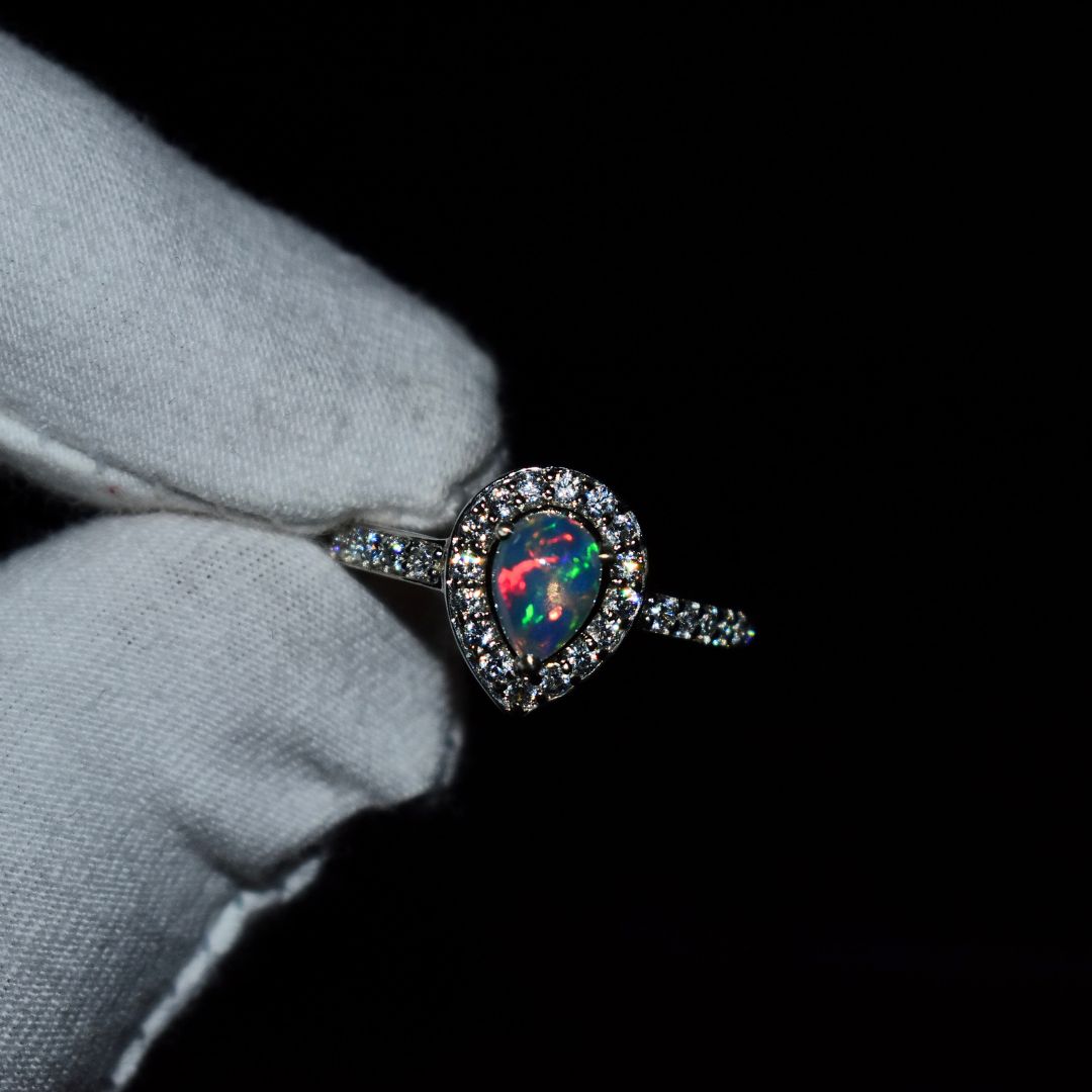 Pear Queen - Opal Ring