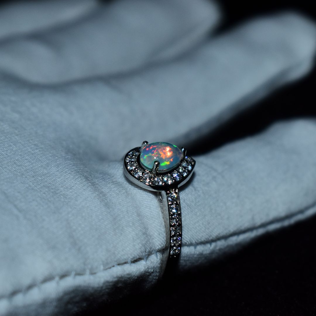 Pear Queen - Opal Ring