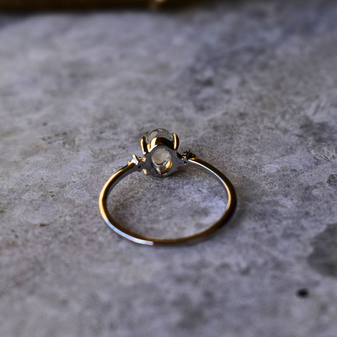 Dainty Elegance - Moonstone Ring