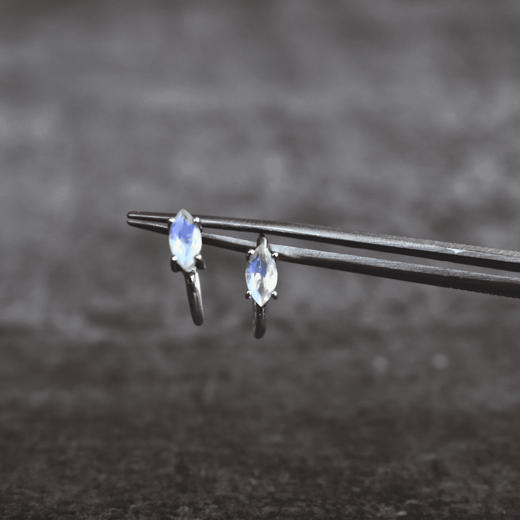 Moonstone Earrings Studs