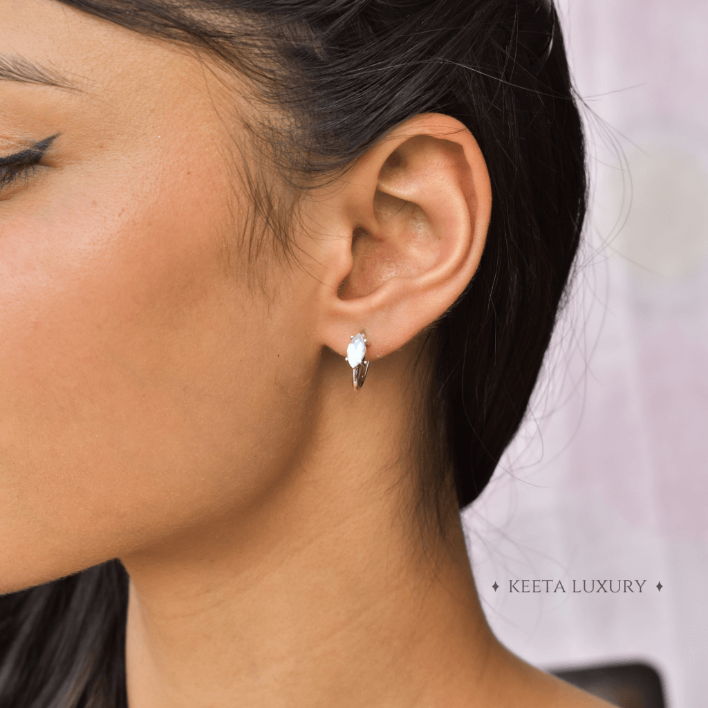 Moonstone Earrings Studs
