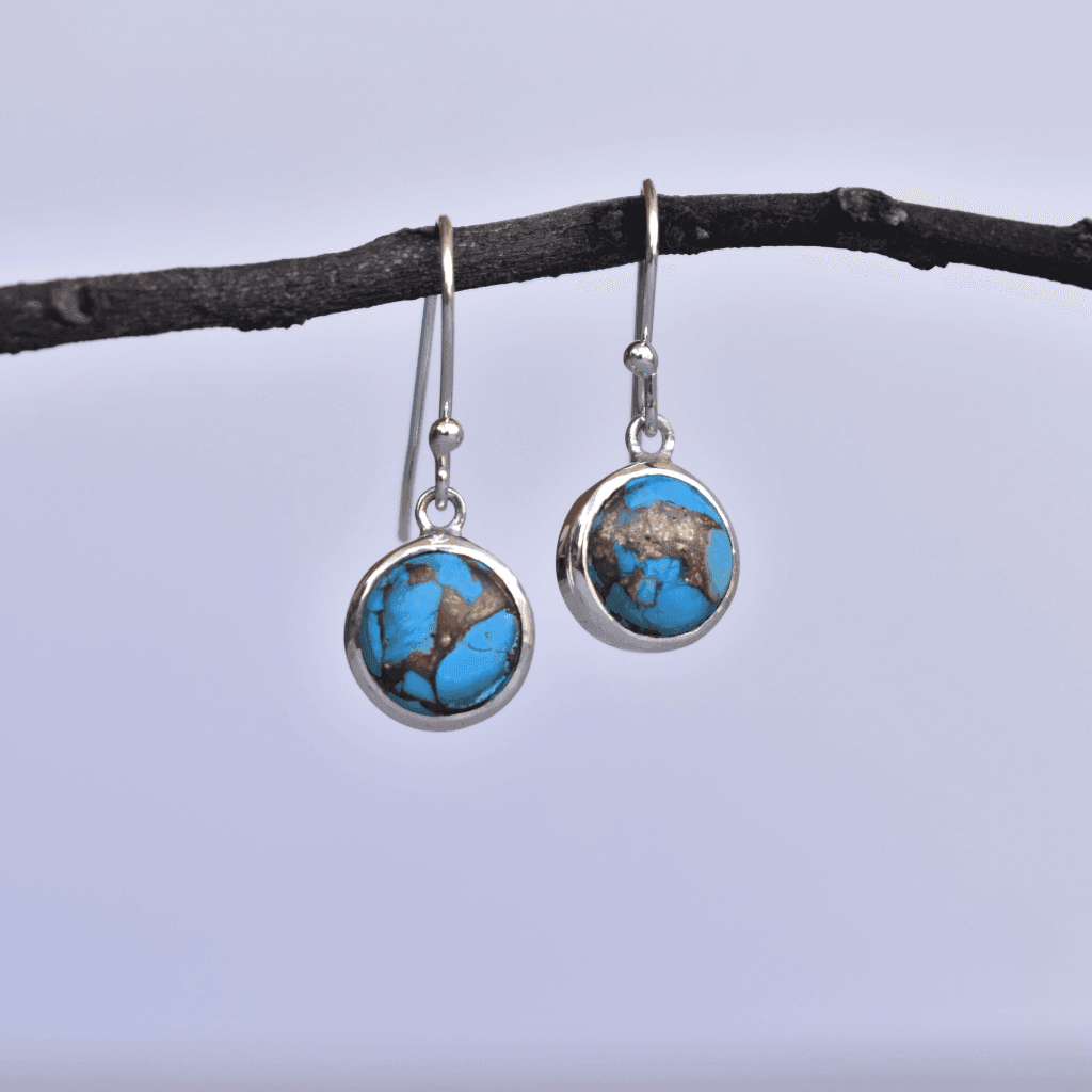 Copper Turquoise Earrings