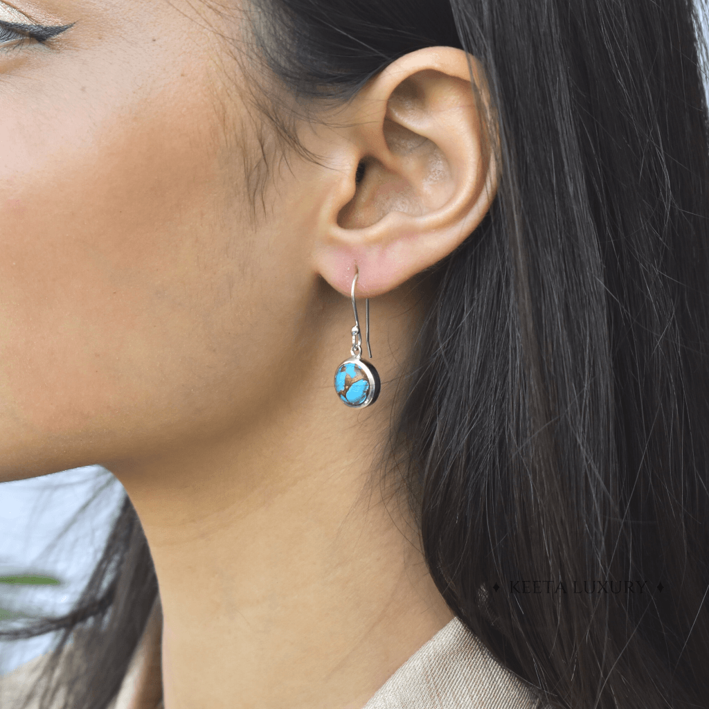 Copper Turquoise Earrings