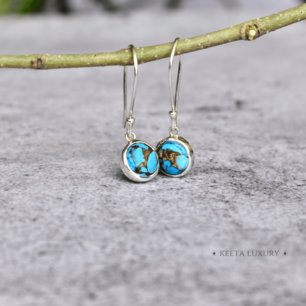 Copper Turquoise Earrings