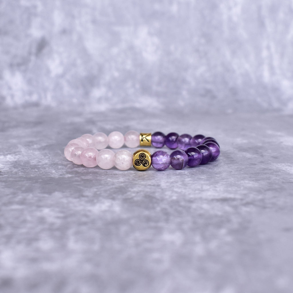 Rose Quartz & Amethyst Bracelet