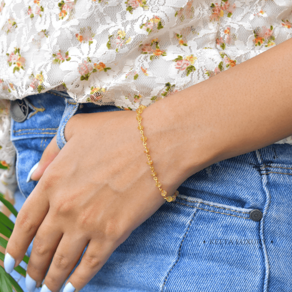Citrine Stone Bracelet
