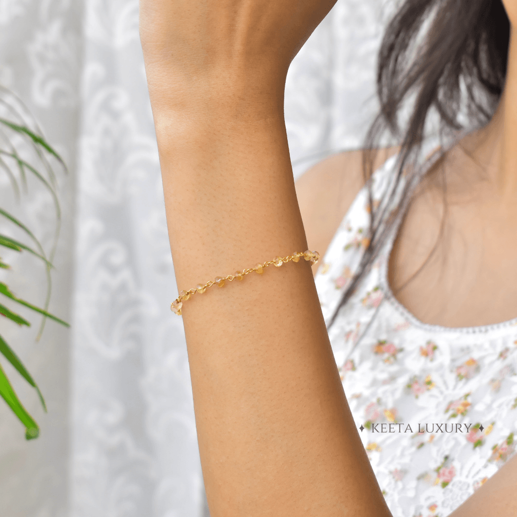 Citrine Stone Bracelet