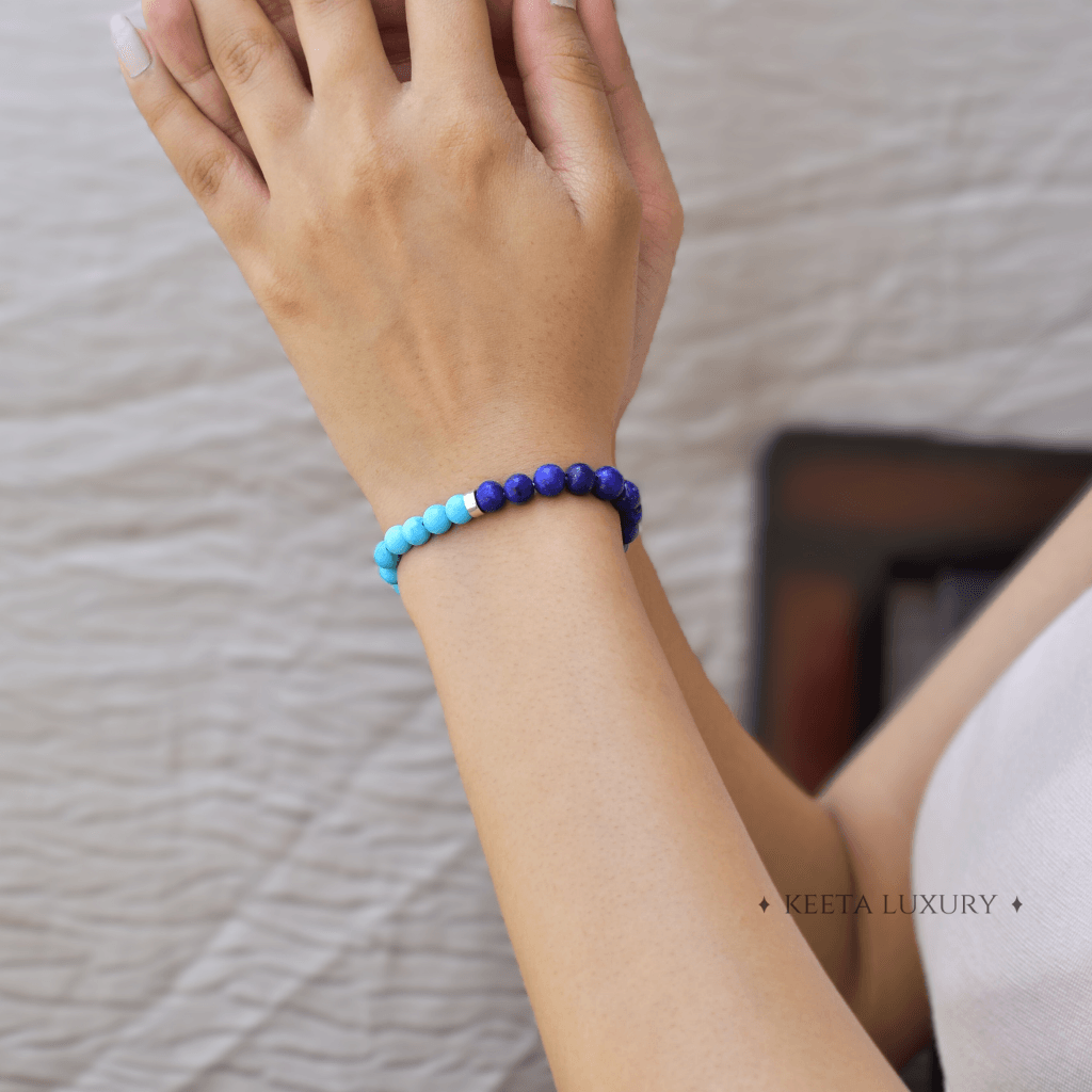 Blue Horizon- Lapis and Turquoise Bracelets -