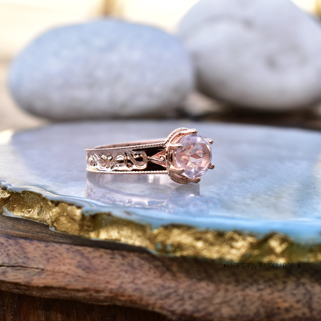 Women's Rose Quartz Ring