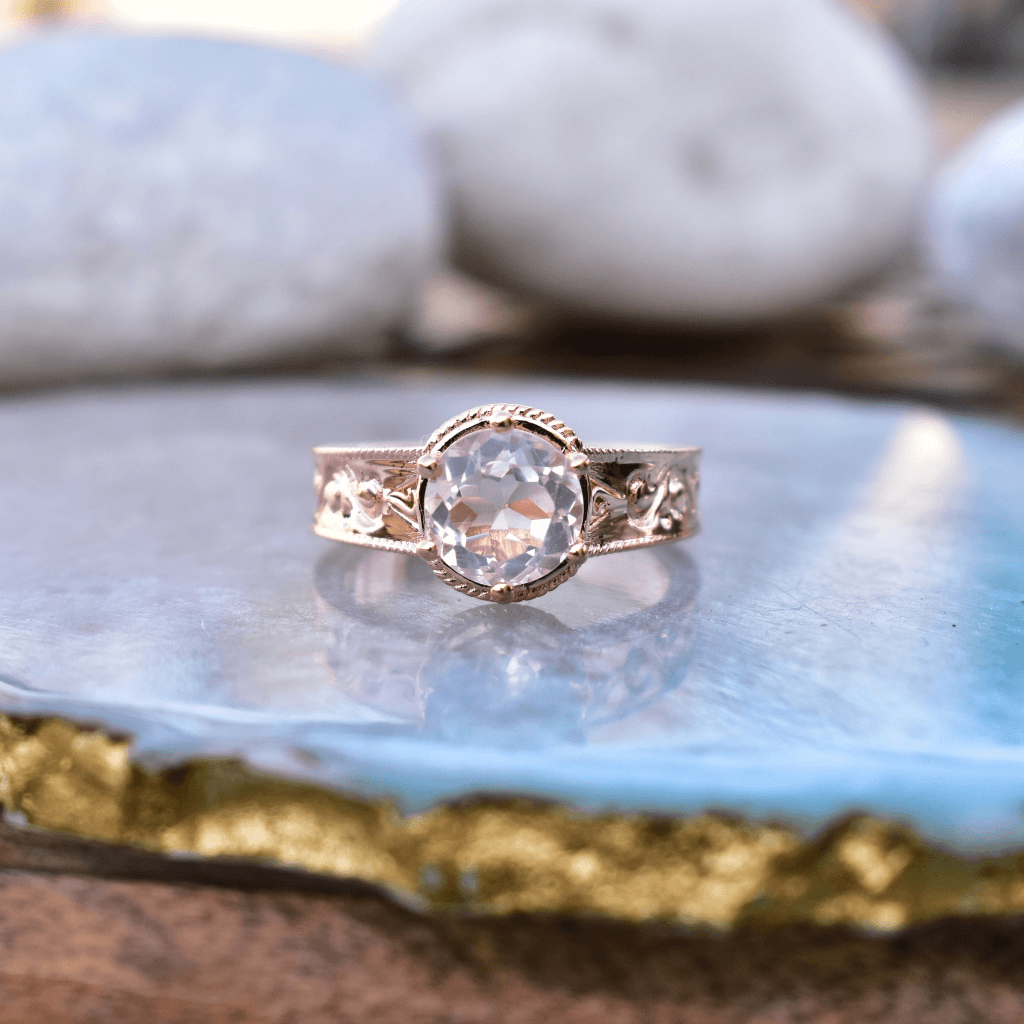 Women's Rose Quartz Ring