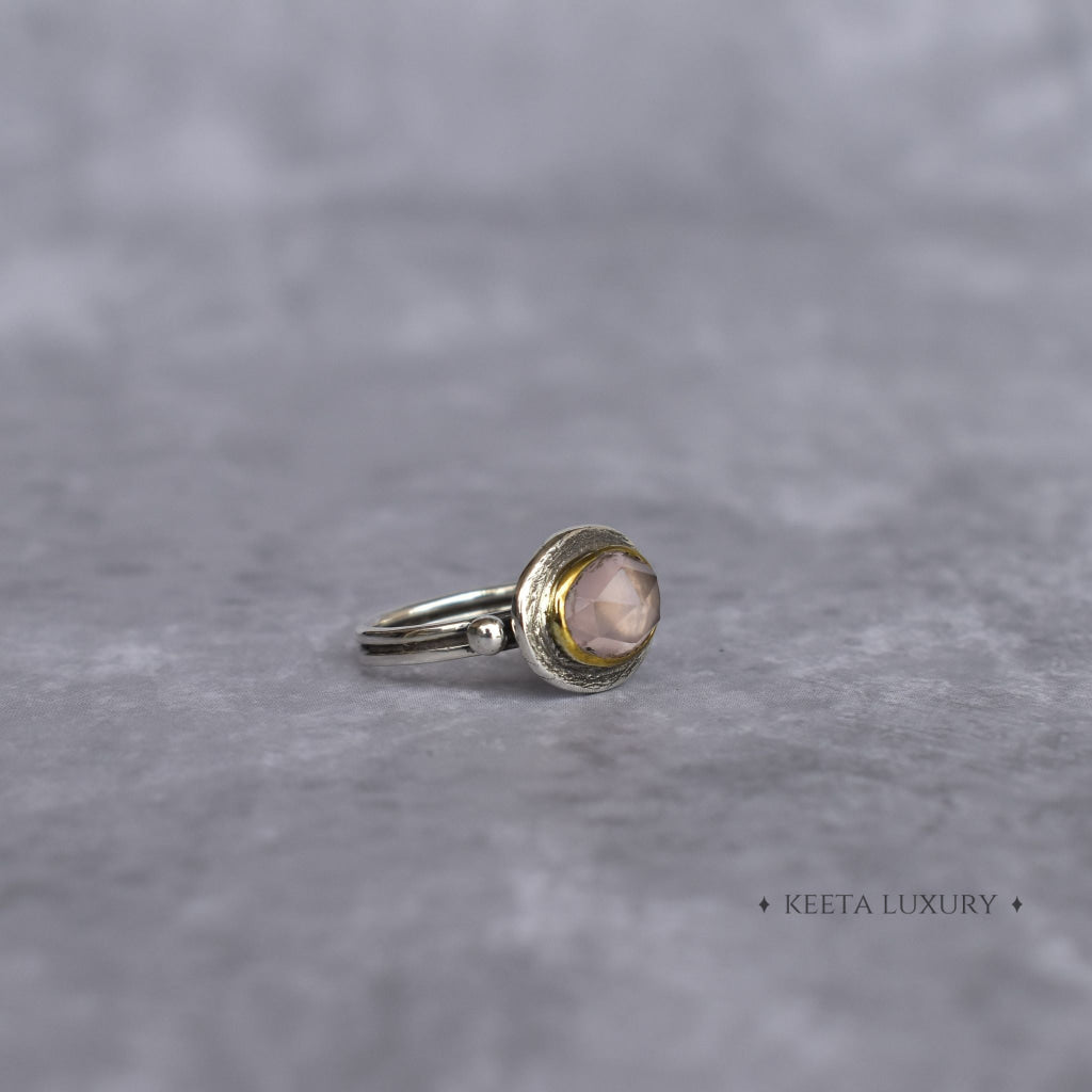 Boho Rose Quartz Ring