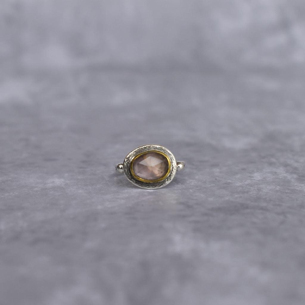 Boho Rose Quartz Ring