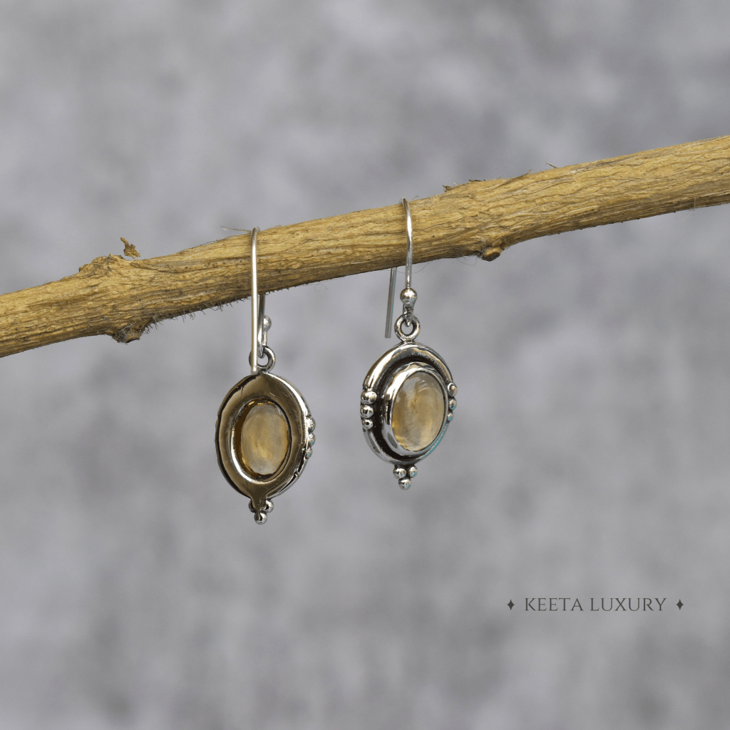 Natural Citrine Earrings