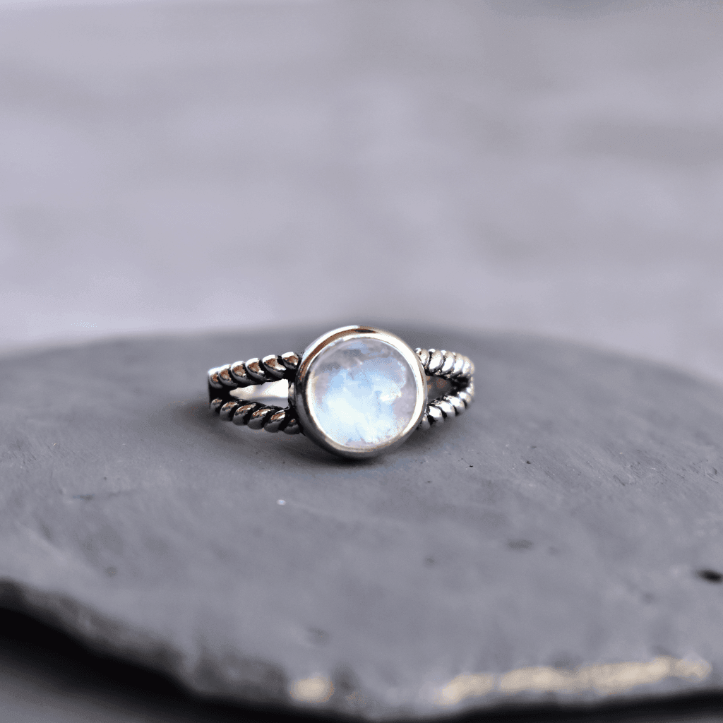 Moonstone Silver Ring
