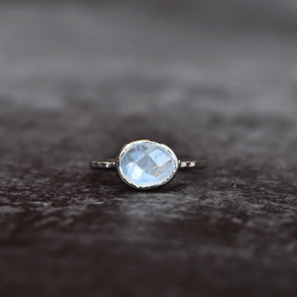 Silver Moonstone Ring
