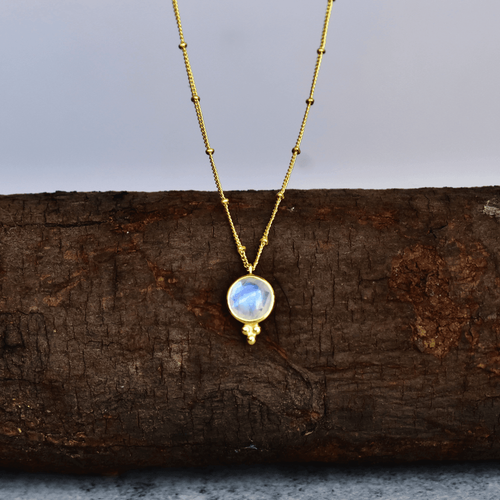 Bohemian-inspired - Moonstone Necklace -