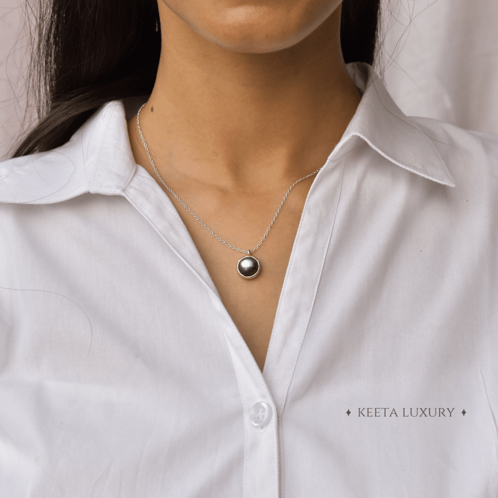 Labradorite Necklace Silver