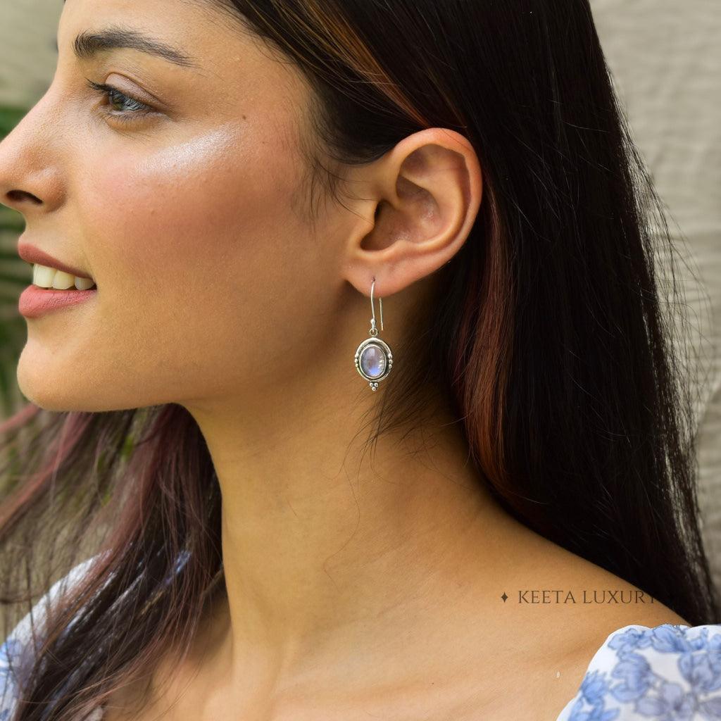 Moonstone Drop Earrings