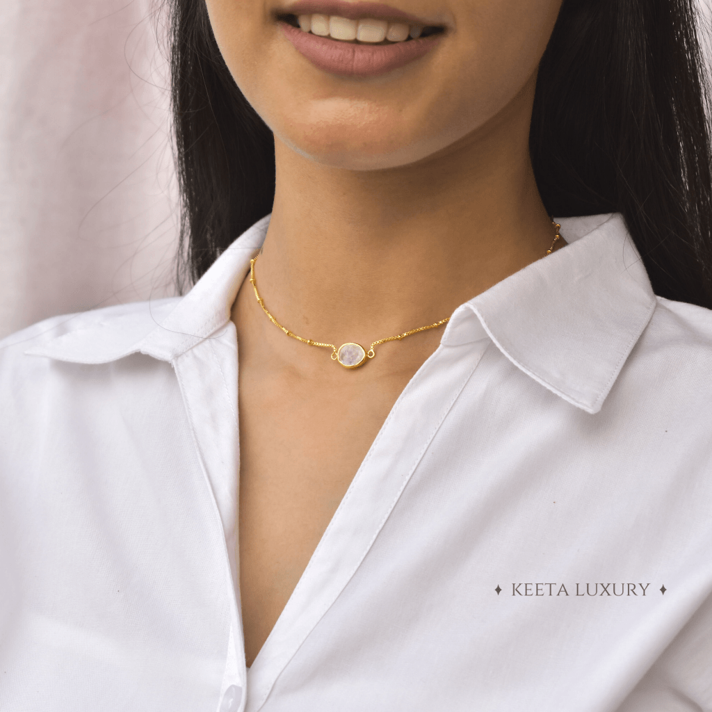 Sterling Silver Moonstone Necklace
