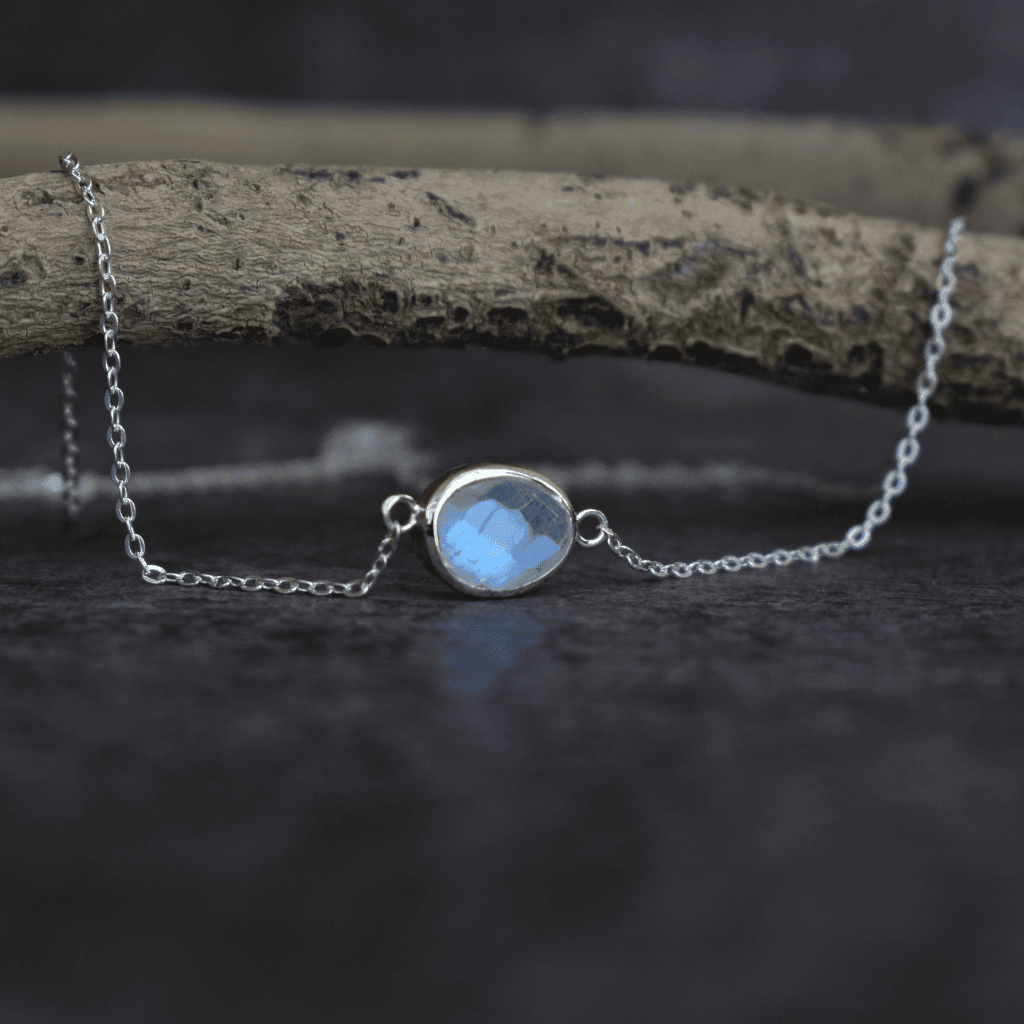 Sterling Silver Moonstone Necklace