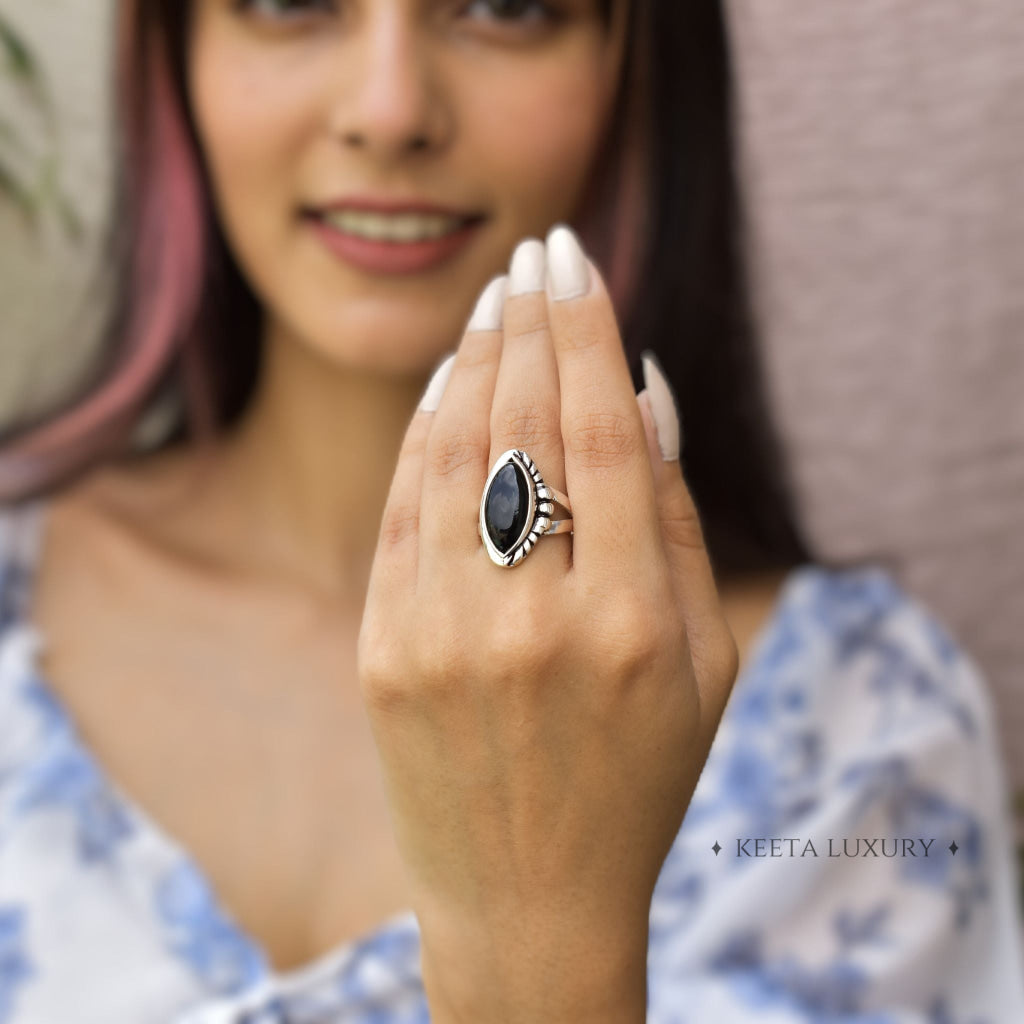 Sterling Silver Black Onyx Ring